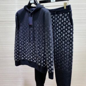 CONJUNTO – LV Monogram Fleece Full – AZUL/BRANCO